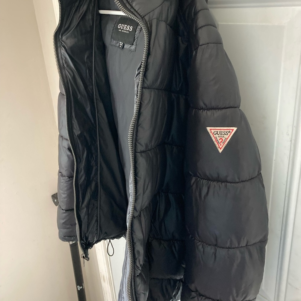 (Black) GUESS PUFFER COAT size M